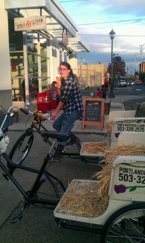 Portland Pedicab Hay Rides